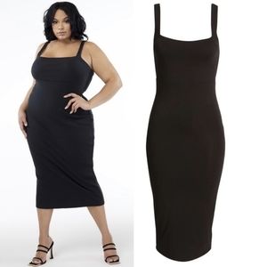 Good American 90s Ribbed Tank Dress